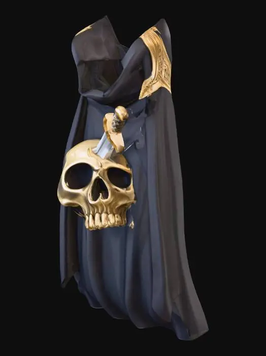 3D model for Skull and Sword Cape