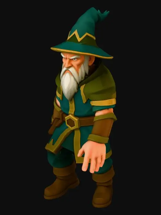 3D model for Wizard Garb