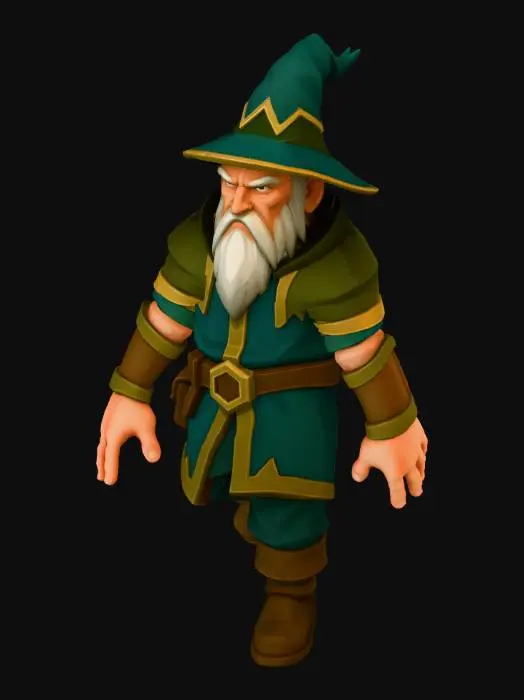 3D model for Wizard Garb