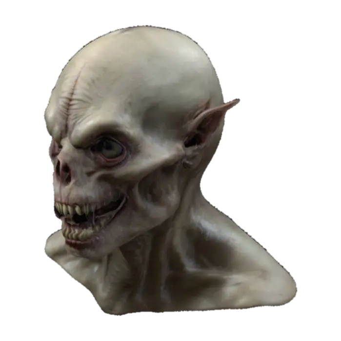 A very highly detailed and anatomaly correct scary monster head . it should be gross… 3D model, vytvořený pomocí AI