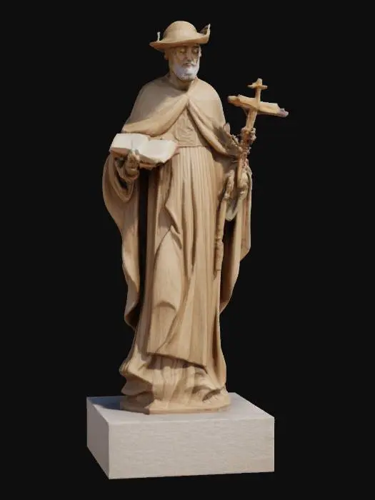 3D model for Scholar Priest Statue