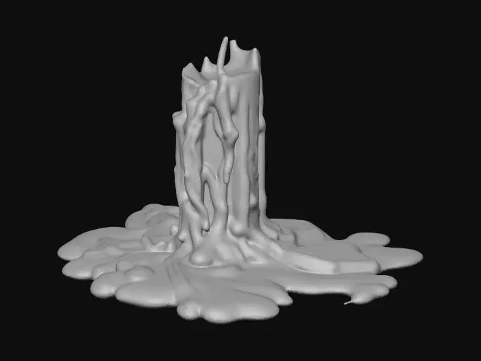 3D model for buring candle