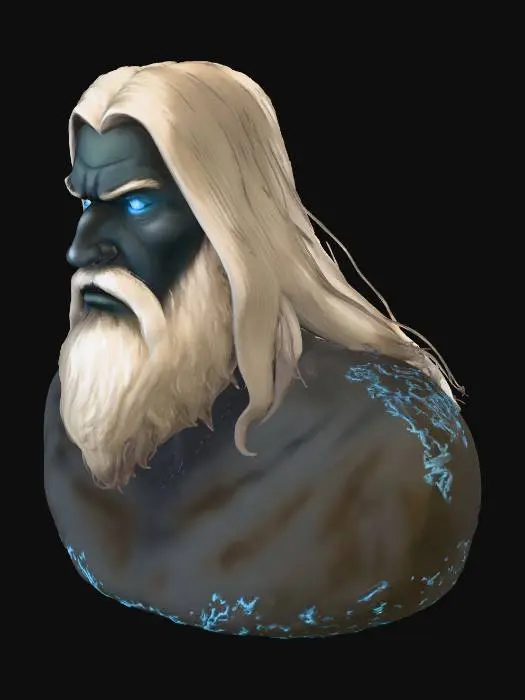 3D model for ytpavlov devasa kaslı aşırı korkutucu korku karakteri