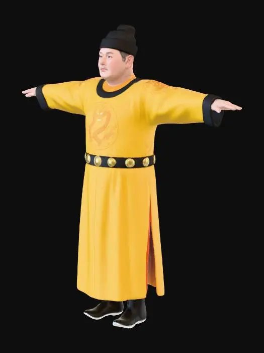 3D model for Emperor Pose