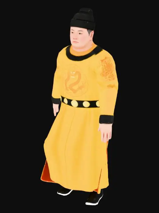 3D model for Emperor Pose
