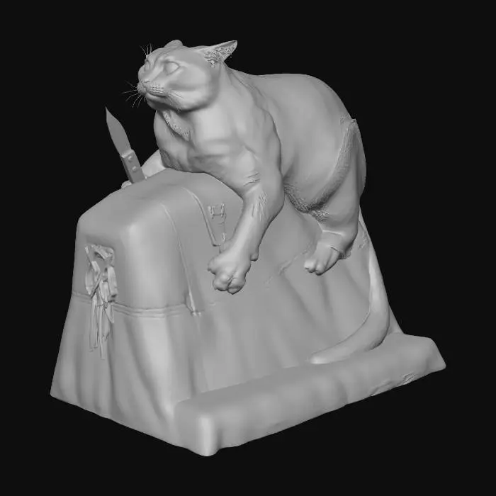 3D model for Knife Cat