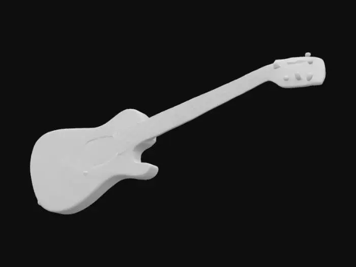3D model for A cardboard guitar