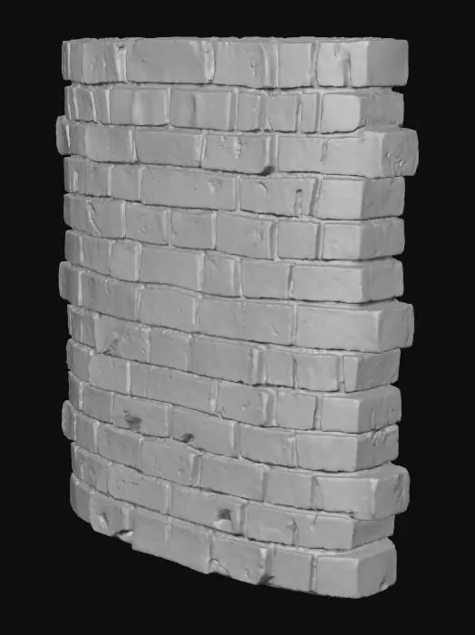 3D model for Brick Wall Texture
