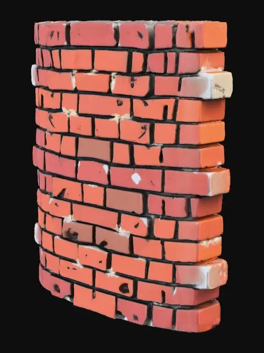 3D model for Brick Wall Texture