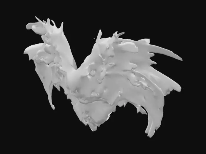 3D model for Heart of Wyrm:
Each scale is roughly the size of a human hand, thin and translucent, with an almost ethereal glow.
The colors shift and change, shimmering with hues of emerald, amethyst, and sapphire, reflecting the light in mesmerizing patterns.
When held, the scales feel surprisingly light, almost weightless, as if they are about to take flight.