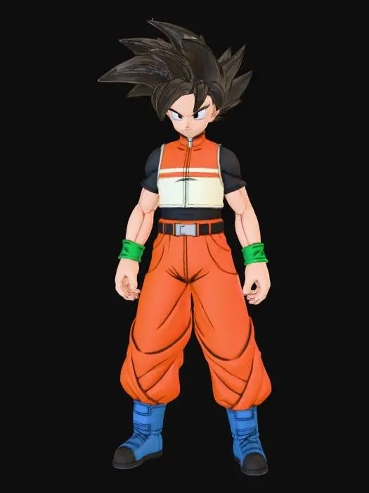 3D model for Saiyan Warrior
