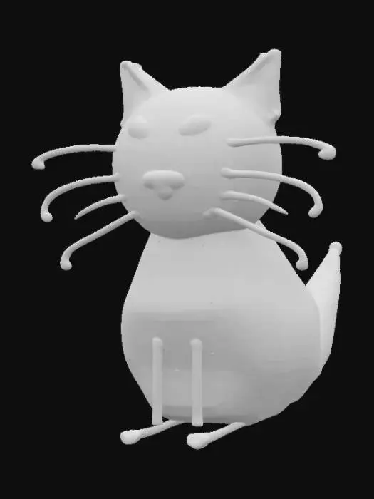 3D model for Whisker Doodle, #SketchTo3D#