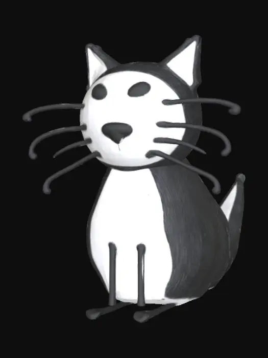 3D model for Whisker Doodle, #SketchTo3D#