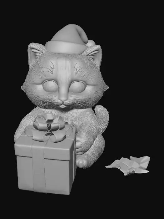 3D model for Holiday Kitty Surprise, #Christmas2025#