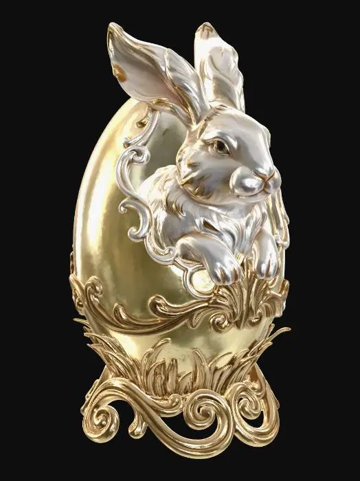 3D model for Golden Egg Bunny, #EasterEgg2026#