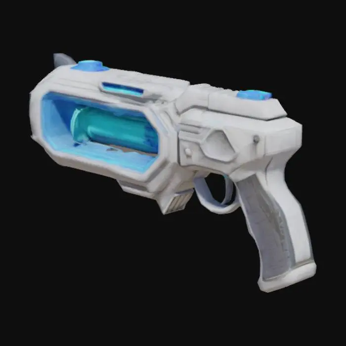 3D model for science fiction ray gun