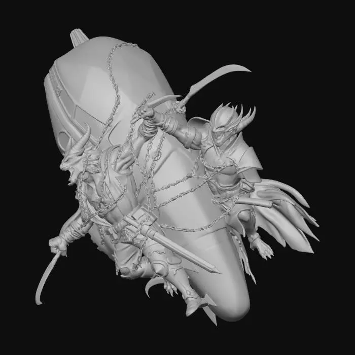 3D model for Skybound Guardians