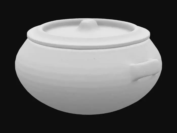 3D model for Clay Pot with Lid