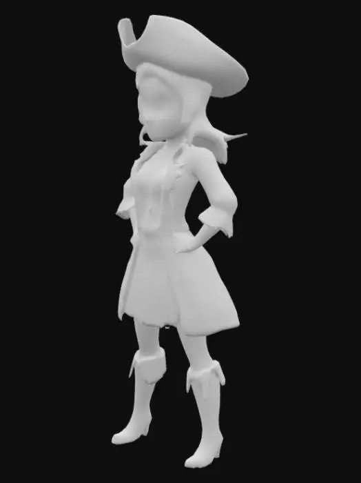3D model for Pirate Captain