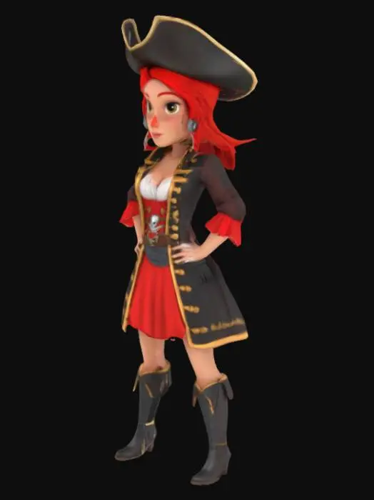 3D model for Pirate Captain