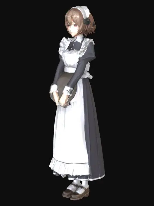 3D model for Maid with a Tray