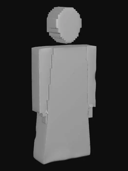 3D model for Pixel Art Figure
