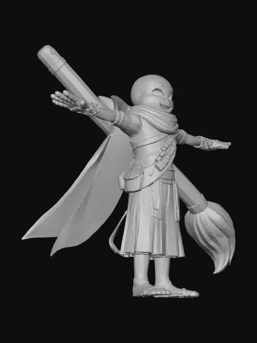 3D model for Ink Sans