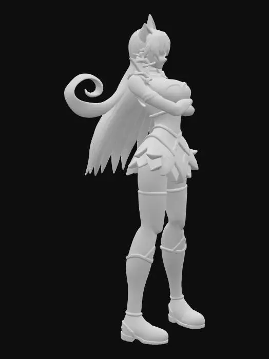 3D model for Fiery Warrior