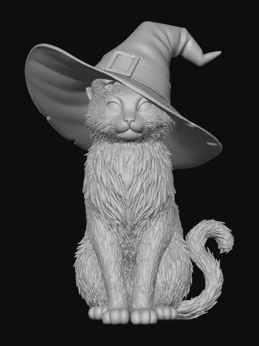 3D model for Witchy Whiskers