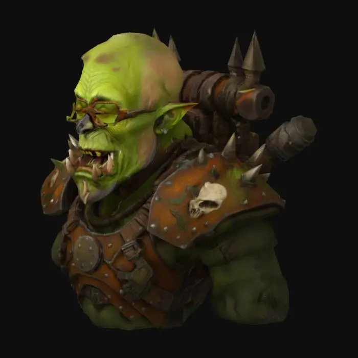 3D model for Adam Savage as an Elder Orc Engineer
