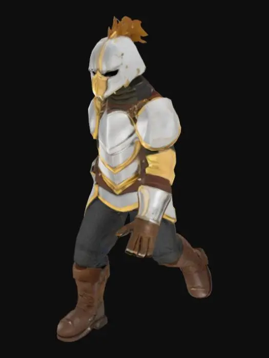 3D model for Chicken Warrior