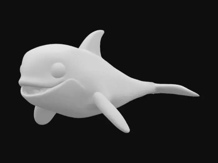 3D model for [WASHINGTON] Adorable cartoon-style baby orca whale jumping out of clear turquoise ocean water, big shiny eyes, smooth rounded features, friendly expression, exaggerated proportions like a toy or animated character. Surrounded by colorful coral in the foreground, gentle splashes in the water. Stylized 3D render, Pixar or DreamWorks-inspired, high detail
, #AroundTheWorld#