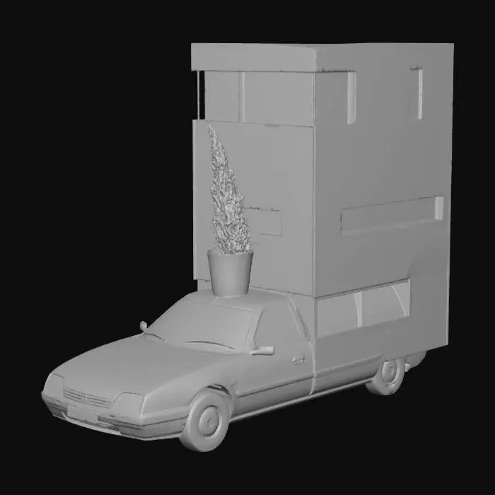 3D model for Tiny House on Wheels