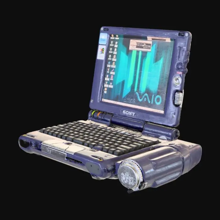 3D model for Sony VAIO, with Rotating Camera