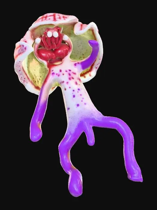 3D model for Hanging man orchid