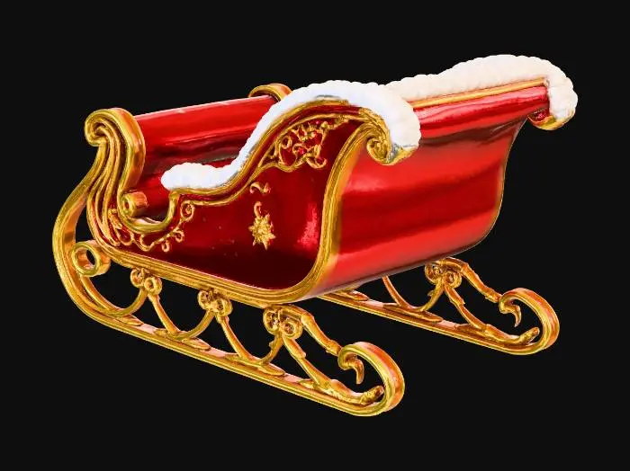 3D model for Holiday Sleigh