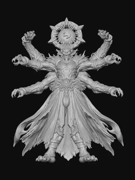 3D model for Wrathful Deity Titan