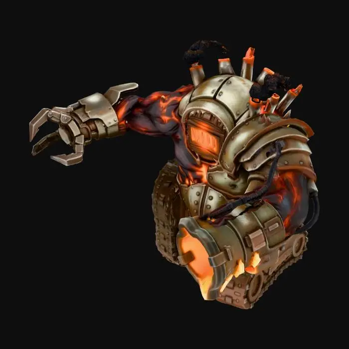 3D model for Molten Metal Golem