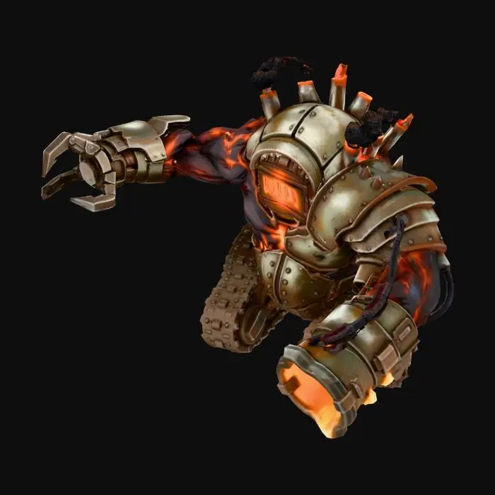 3D model for Molten Metal Golem