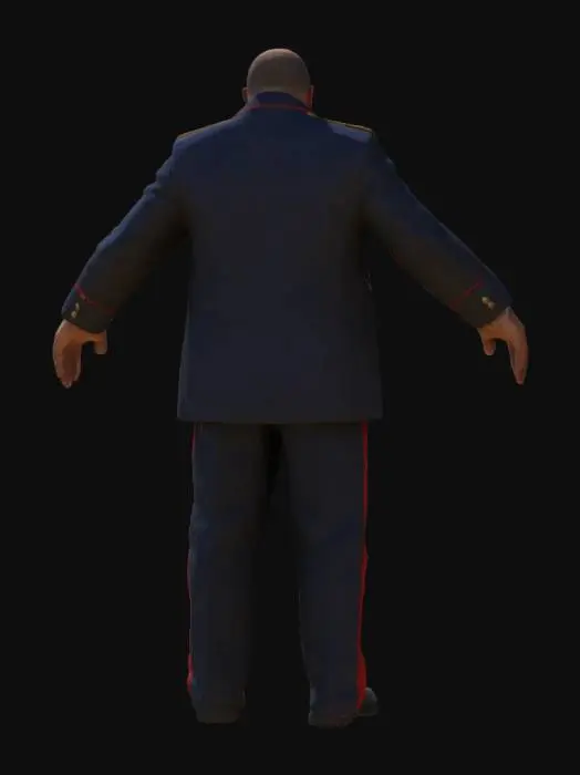 3D model for General in Uniform