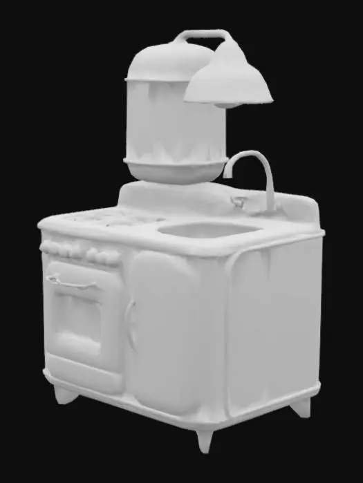 3D model for Retro Kitchen Charm