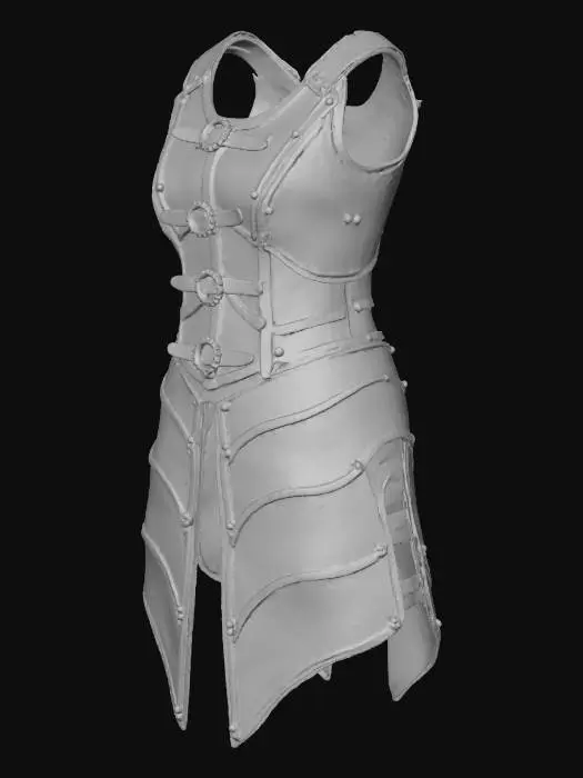 3D model for Leather Warrior Vest