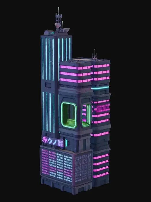 3D model for Neon Nexus Tower