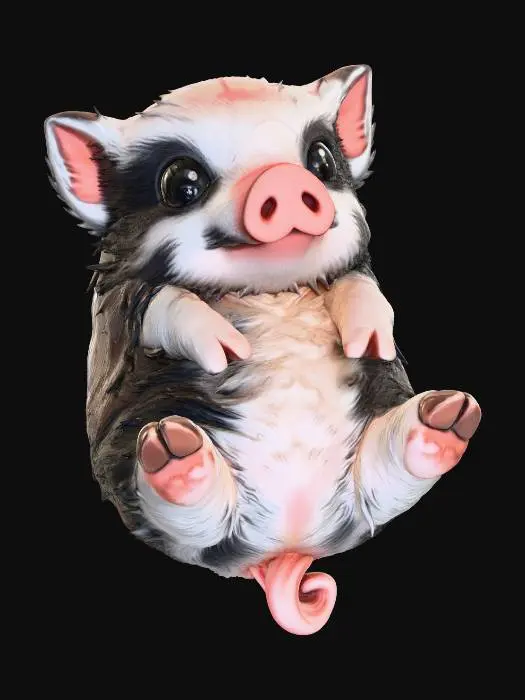 3D model for Fluffy Piglet