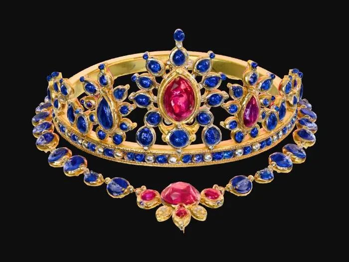 3D model for highly detailed, realistic, royal jewels