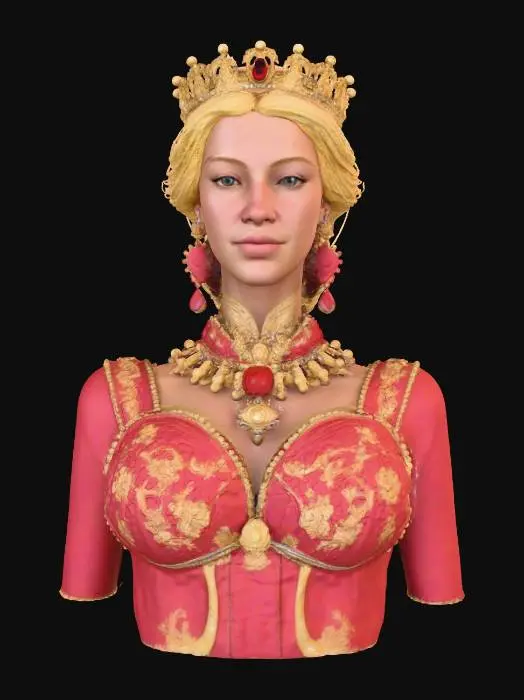 3D model for highly detailed, realistic, royal jewels