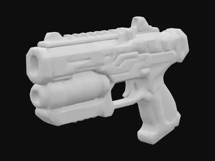3D model for Cyber Pulse Pistol