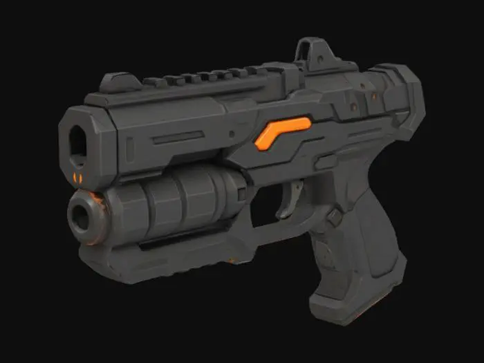 3D model for Cyber Pulse Pistol