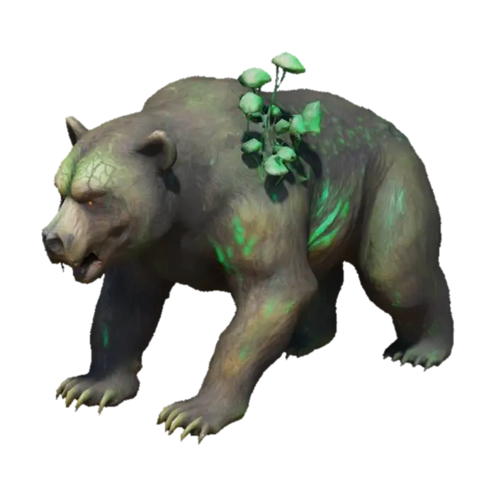 Fungal Bear 3D model, vytvořený pomocí AI