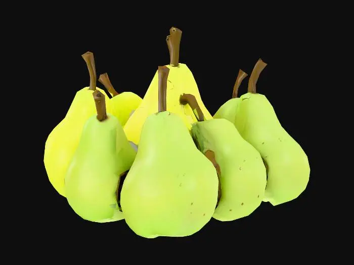 3D model for A small pile of pears in a low fantasy setting